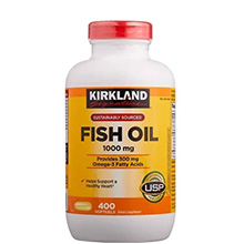 Viên uống bổ mắt Dầu Cá Kirkland Fish Oil Omega-3 1000mg Mỹ Hộp 400 viên