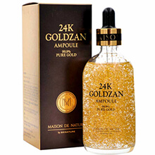 Tinh Chất Vàng 24k Goldzan Ampoule 99.9% Pure Gold Skinature 100ml Hàn Quốc