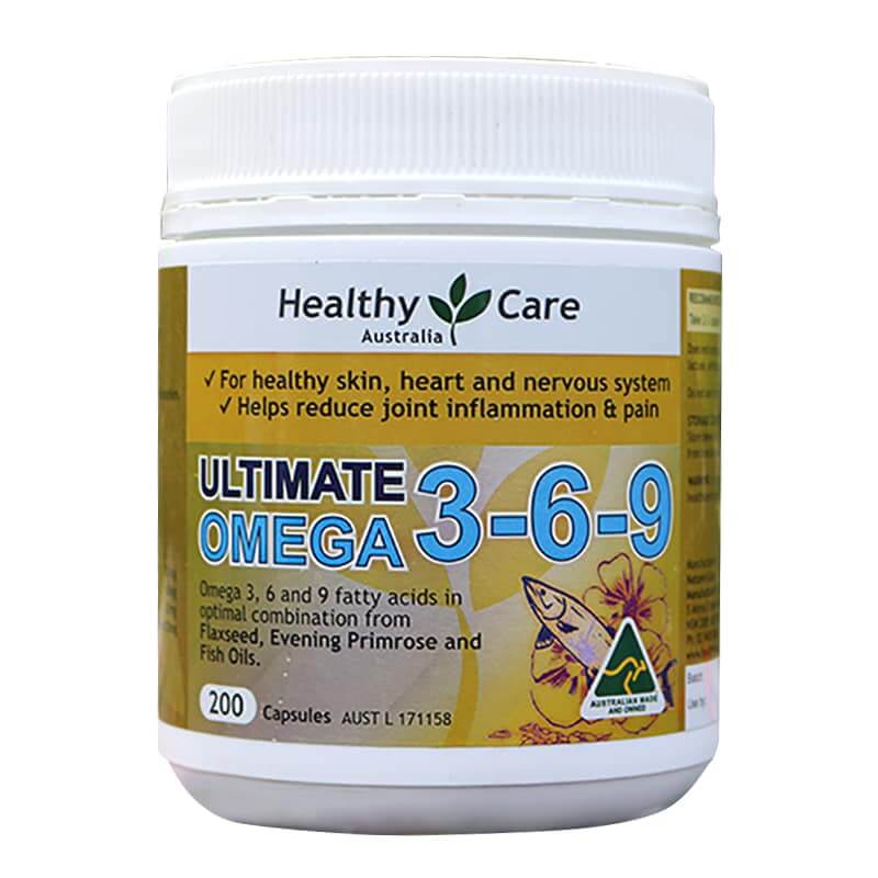 Thuốc Omega 369 Healthy Care Ultimate Hộp 200 viên chính hãng Úc