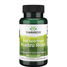 Thuốc cai rượu an toàn Kudzu Root Swanson 60 viên của Mỹ