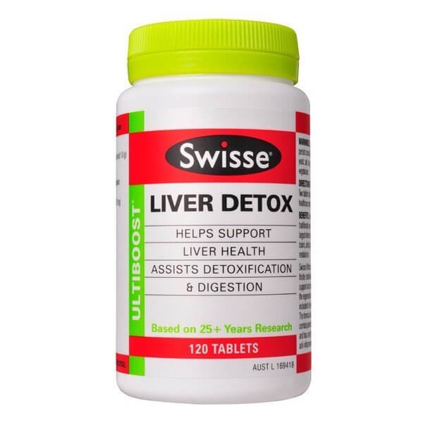 Viên uống hỗ trợ thải độc gan Swisse Liver Detox 120 viên Úc