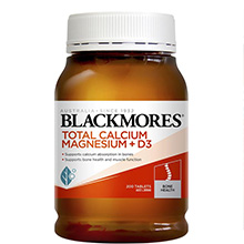 Viên uống bổ xương khớp Total Calcium & Magnesium + D3 Blackmores 200 viên Úc