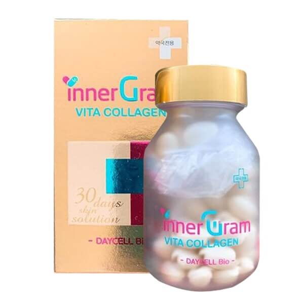 Viên uống cấp nước đẹp da Inner Gram Vita Collagen 60 viên Hàn Quốc