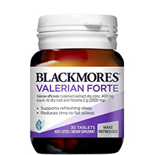 Viên uống hỗ trợ ngủ ngon Valerian Forte Blackmores 2000mg Úc