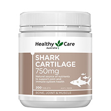 Viên uống sụn vi cá mập Úc Healthy Care Shark Cartilage 750mg 200 viên
