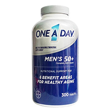 Viên uống bổ sung vitamin cho Nam trên 50 tuổi  One A Day Men's 50+ 300 viên của Mỹ