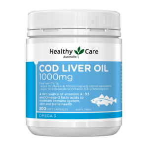 Healthy Care Cod Liver dầu 1000mg 200 viên nang