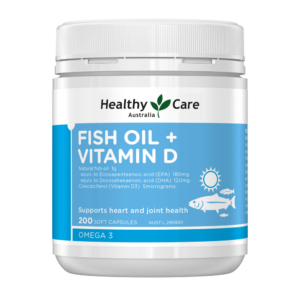 Healthy Care dầu cá + Vitamin D - 200 viên nang