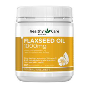 Healthy Care Flaxseed dầu 1000mg 200 viên nang