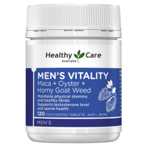 Healthy Care Men's Vitality Maca + Oyster + Horny Goat Weed 120 viên nén