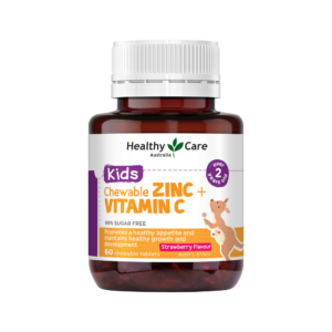 Healthy Care trẻ em Chewable Zinc + Vitamin C 60 viên nhai