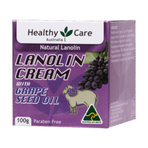 Healthy Care Lanolin of natural origin with Grape Seed dầu 100g
