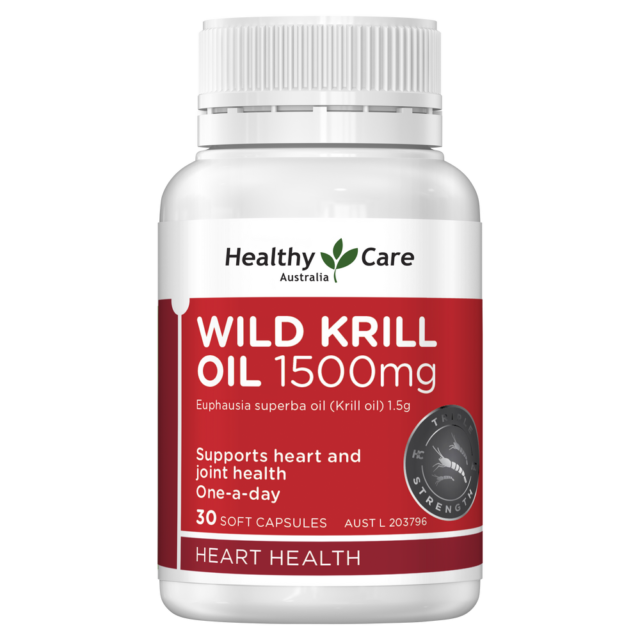 Healthy Care Wild Krill dầu 1500mg 30 viên nang